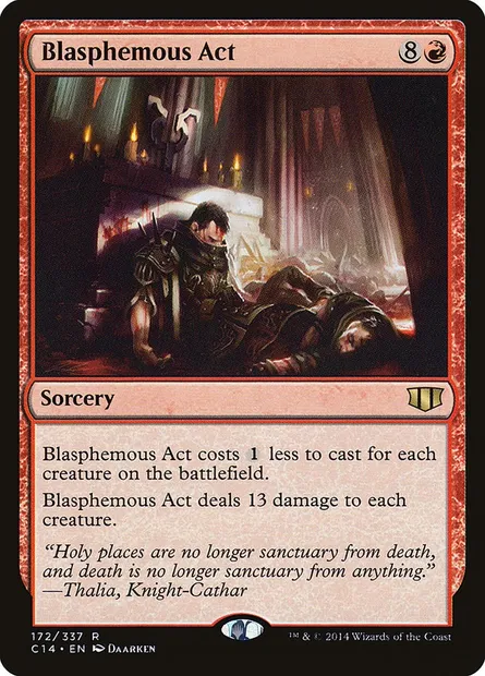 Blasphemous Act, Magic card C14 172 — Commander 2014 set