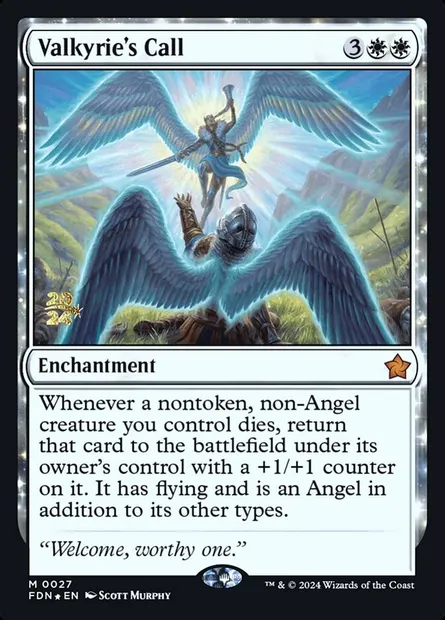 Valkyrie's Call, Magic card PFDN 27s — Foundations Promos set