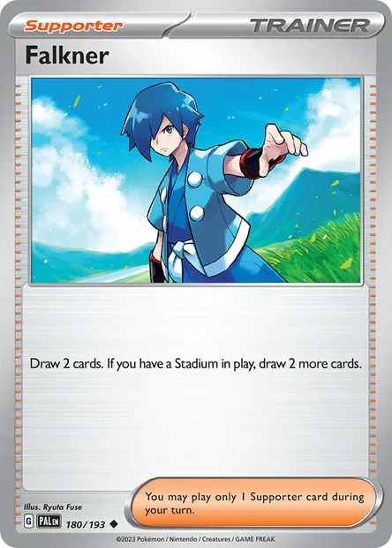 Falkner, Pokémon card PAL 180 — Paldea Evolved set