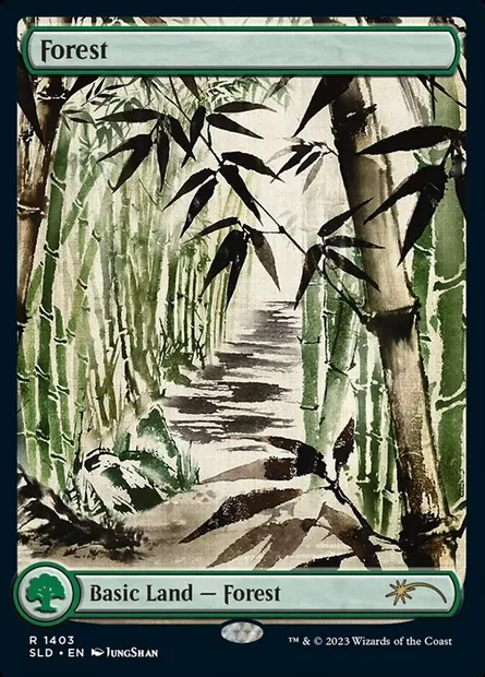 Forêt, carte Magic SLD 1403 — extension Secret Lair Drop