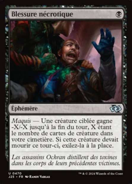 Blessure nécrotique, carte Magic J25 470 — extension Foundations Jumpstart
