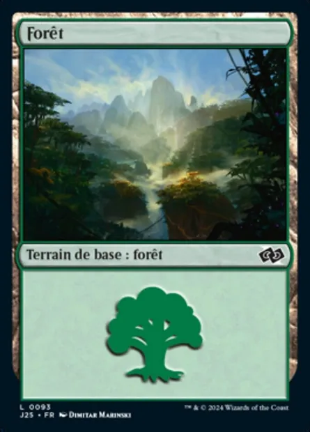 Forêt, carte Magic J25 93 — extension Foundations Jumpstart