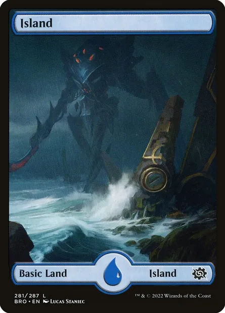 Island, Magic card BRO 281 — The Brothers' War set