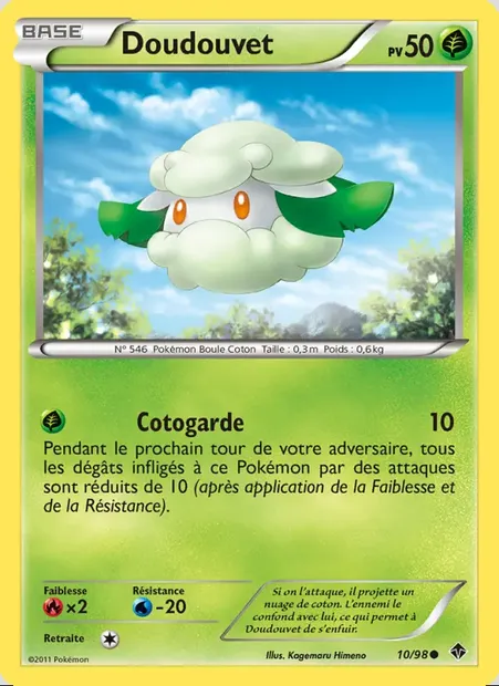 Doudouvet, carte Pokémon EPO 10 — extension Pouvoirs Émergents