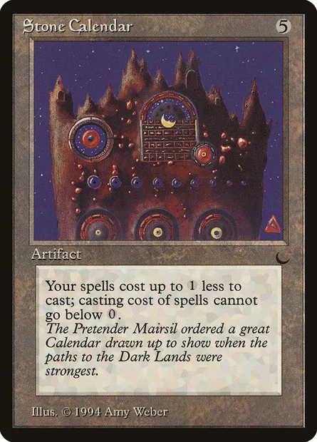 Stone Calendar, carte Magic DRK 111 — extension The Dark