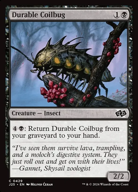 Durable Coilbug, Magic card J25 429 — Foundations Jumpstart set