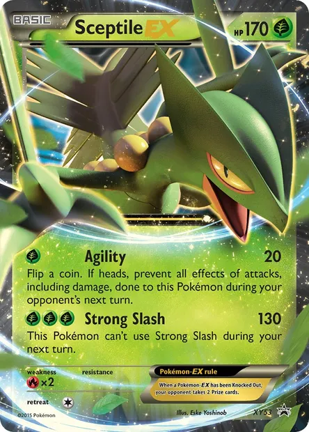 Sceptile EX, Pokémon card XY 53 — XY Black Star Promos set