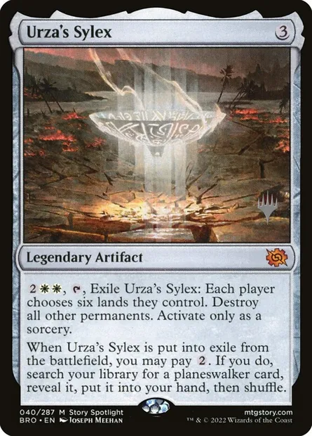 Sylex d'Urza, carte Magic PBRO 40p — extension The Brothers' War Promos
