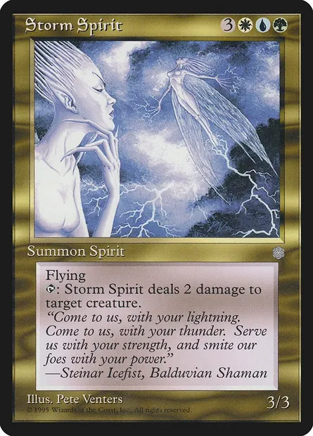 Storm Spirit, Magic card ICE 303 — Ice Age set
