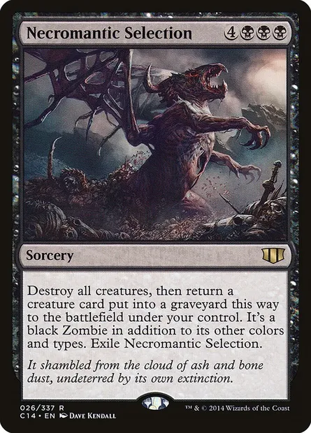 Necromantic Selection, Magic card C14 26 — Commander 2014 set