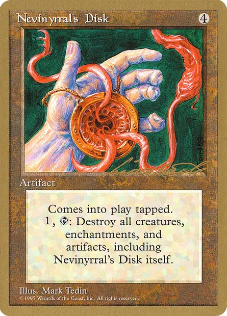 Nevinyrral's Disk, Magic card PTC ll338 — Pro Tour Collector Set set