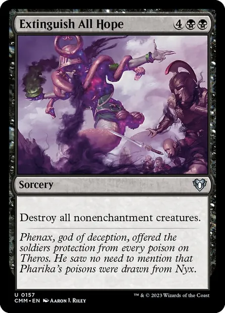 Extinguish All Hope, Magic card CMM 157 — Commander Masters set