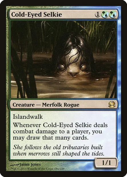 Selkie aux yeux glacés, carte Magic MMA 186 — extension Modern Masters