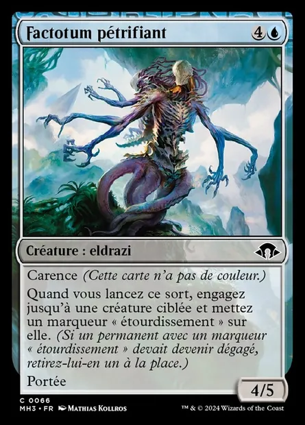 Factotum pétrifiant, carte Magic MH3 66 — extension Modern Horizons 3