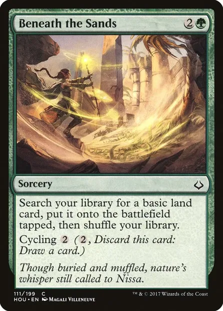 Beneath the Sands, Magic card HOU 111 — Hour of Devastation set