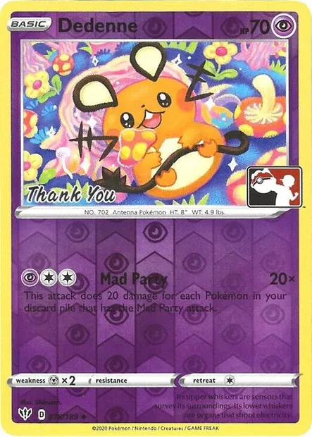 Dedenne, carte Pokémon LGP 078-5 — extension League Promos