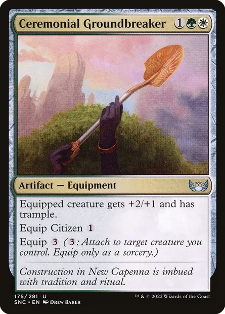 Ceremonial Groundbreaker, Magic card SNC 175 — Streets of New Capenna set