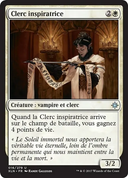 Clerc inspiratrice, carte Magic XLN 16 — extension Ixalan