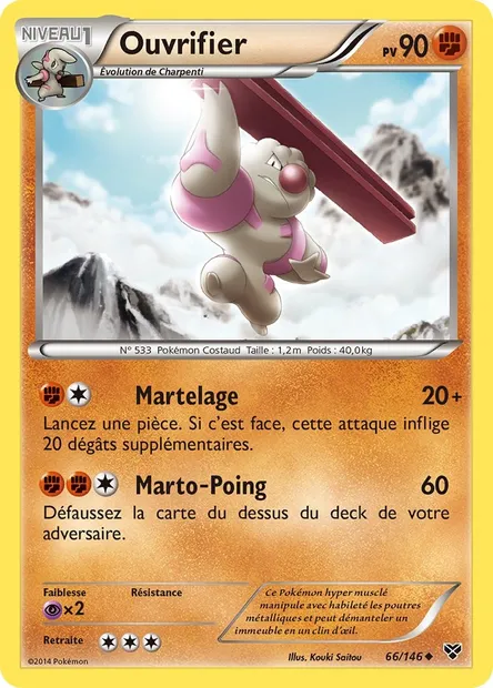 Ouvrifier, carte Pokémon XY 66 — extension XY