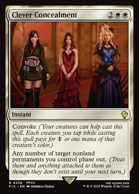 Clever Concealment, Magic card FIC 236 — Final Fantasy Commander set