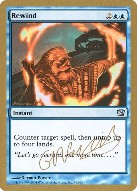 Rewind, Magic card WC04 gn96 — World Championship Decks 2004 set