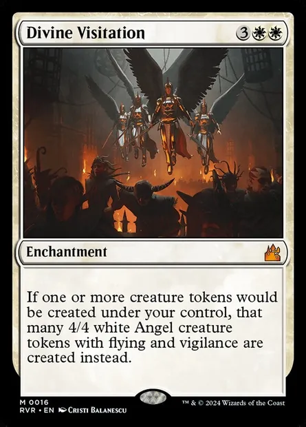 Divine Visitation, Magic card RVR 16 — Ravnica Remastered set