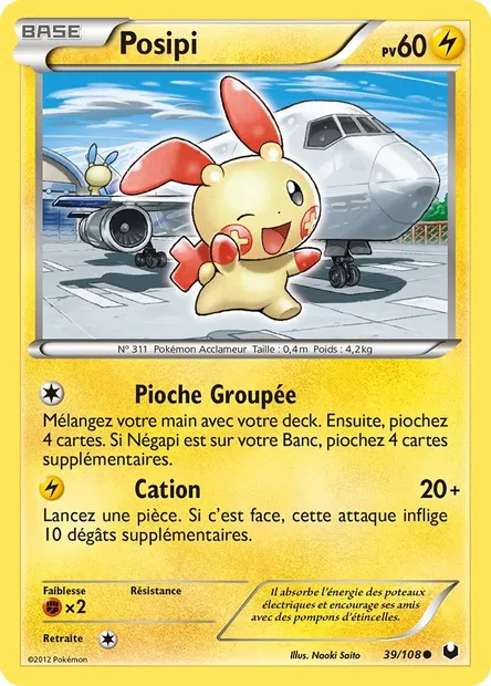 Posipi, carte Pokémon DEX 39 — extension Explorateurs Obscurs