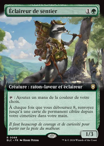 Éclaireur de sentier, carte Magic BLC 68 — extension Bloomburrow Commander