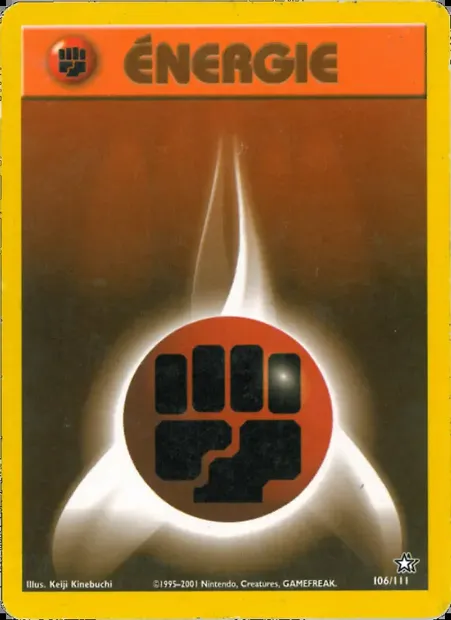 Énergie Combat, carte Pokémon NG 106 — extension Neo Genesis