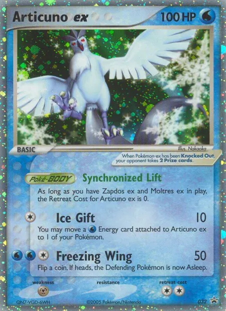 Articuno ex, Pokémon card PR-NP 32 — Nintendo Black Star Promos set
