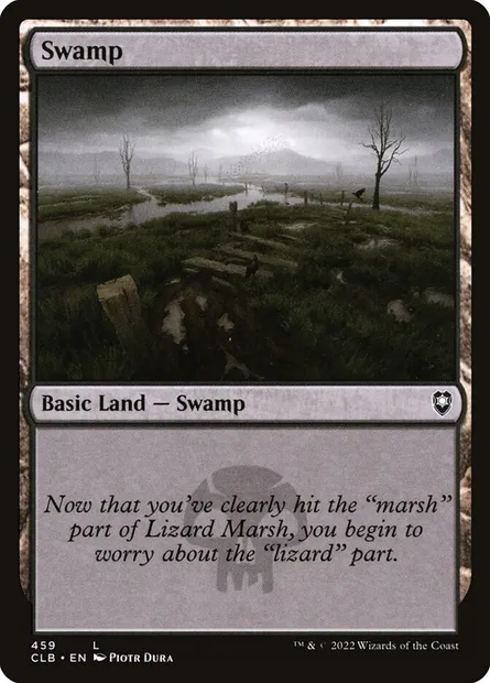 Swamp, Magic card CLB 459 — Commander Legends: Battle for Baldur's Gate set