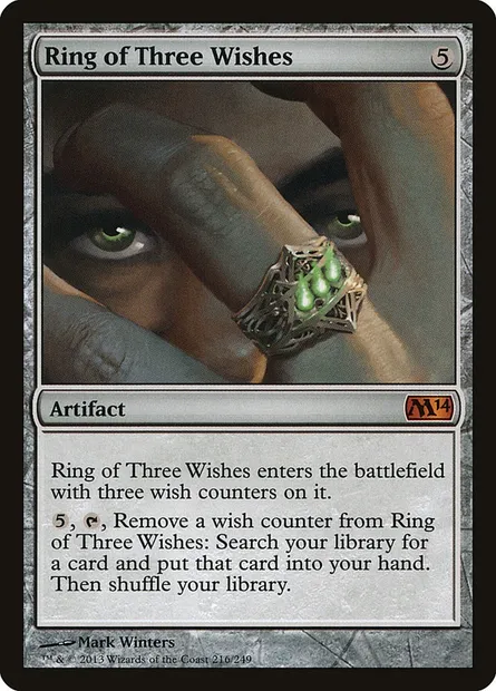 Ring of Three Wishes, Magic card M14 216 — Magic 2014 set