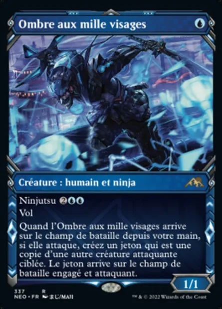Ombre aux mille visages, carte Magic NEO 337 — extension Kamigawa: La Dynastie Néon
