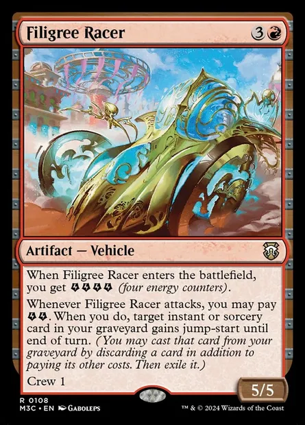 Filigree Racer, Magic card M3C 108 — Modern Horizons 3 Commander set