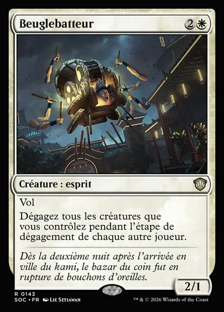 Beuglebatteur, carte Magic SOC 143 — extension Secrets of Strixhaven Commander
