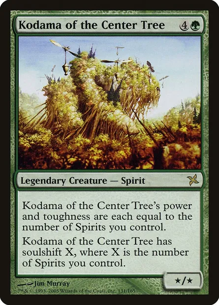 Kodama de l'Arbre central, carte Magic BOK 131 — extension Traîtres de Kamigawa