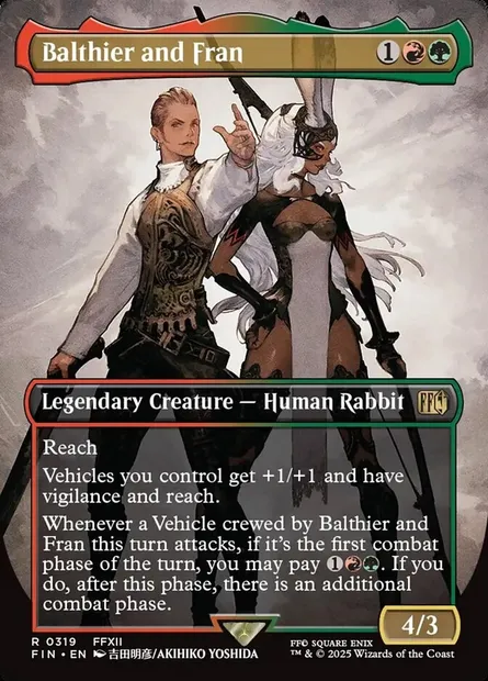 Balthier and Fran, Magic card FIN 319 — Final Fantasy set