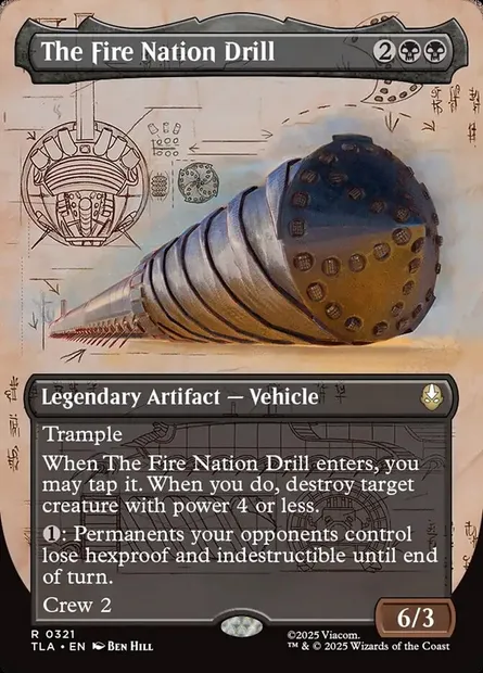 The Fire Nation Drill, Magic card TLA 321 — Avatar: The Last Airbender set