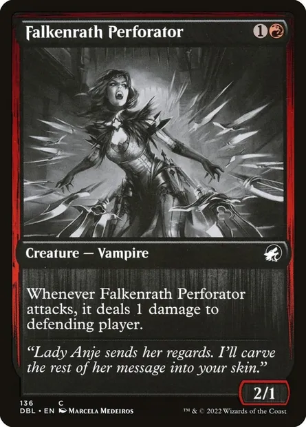 Falkenrath Perforator, Magic card DBL 136 — Innistrad: Double Feature set