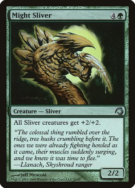 Might Sliver, Magic card H09 23 — Premium Deck Series: Slivers set