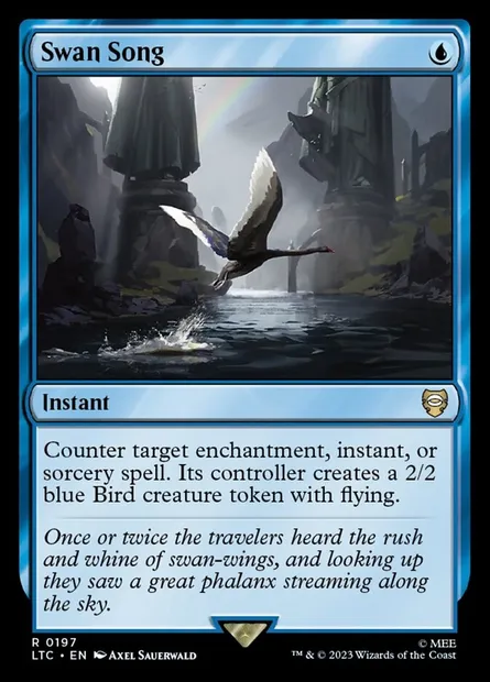Swan Song, Magic card LTC 197 — Tales of Middle-earth Commander set
