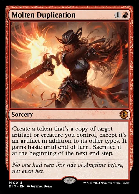 Molten Duplication, Magic card BIG 14 — The Big Score set