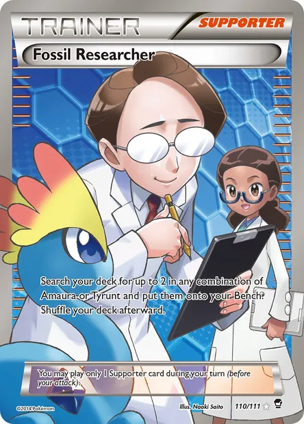 Fossil Researcher, Pokémon card FFI 110 — Furious Fists set