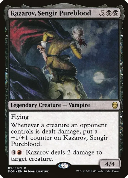 Kazarov, Sengir Pureblood, Magic card DOM 96 — Dominaria set