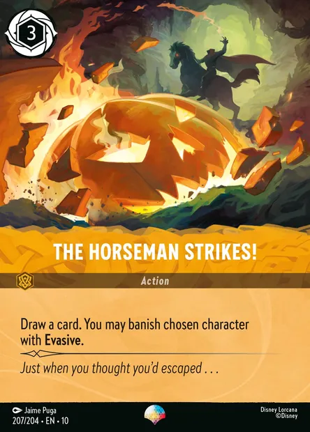 The Horseman Strikes!, Disney Lorcana card CH10-207 — Whispers in the Well set