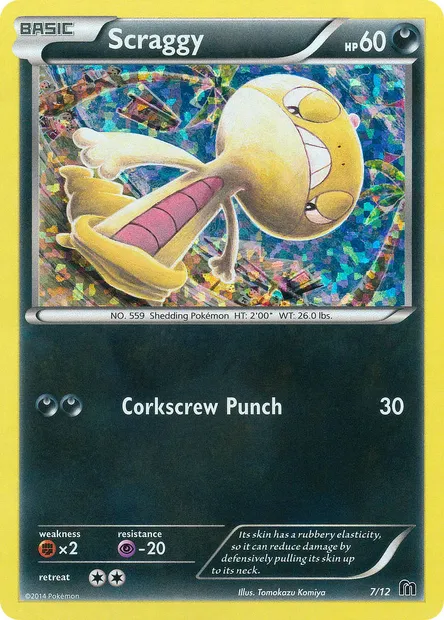 Scraggy, Pokémon card MCD16 7 — McDonald's Collection 2016 set