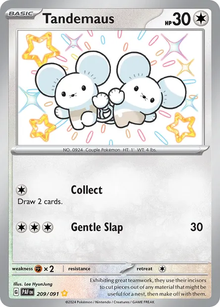 Tandemaus, Pokémon card PAF 209 — Paldean Fates set