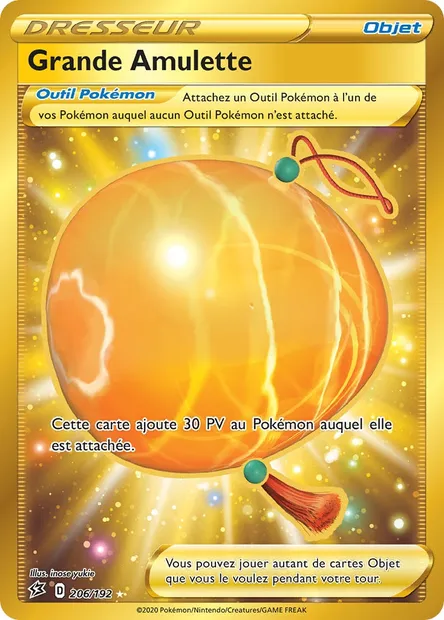 Grande Amulette, carte Pokémon RCL 206 — extension Clash des Rebelles