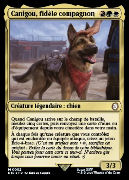 Canigou, fidèle compagnon, carte Magic PIP 2 — extension Fallout
