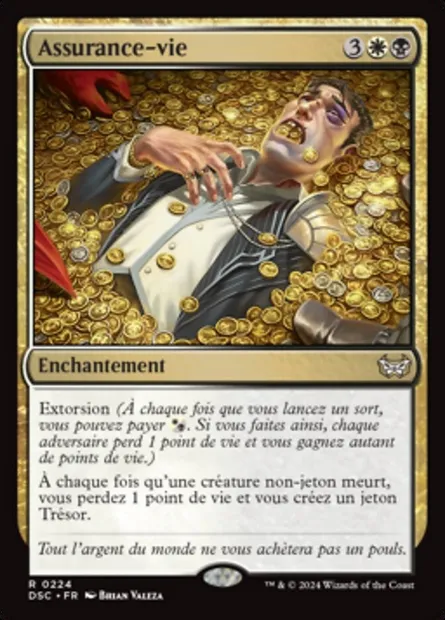 Assurance-vie, carte Magic DSC 224 — extension Duskmourn: House of Horror Commander